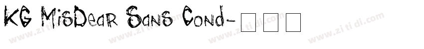 KG MisDear Sans Cond字体转换 KG MisDear Sans Cond字体转换